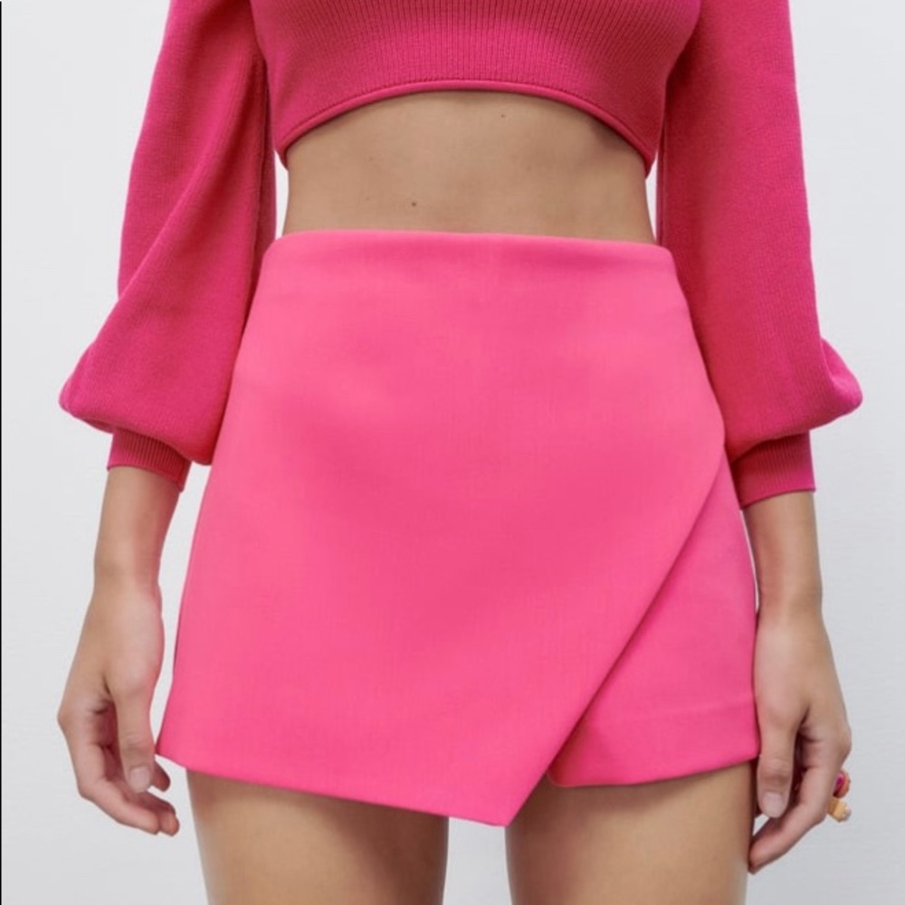 Pink Zara skirt skort